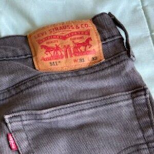 Levi's Mens 511 Slim fit jeans, dark grey size 31x32